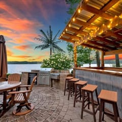 Log Cabin on Private 8 acre ISLAND!